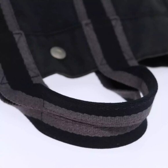 HERMES Fourre Tout PM Hand Bag Canvas Gray Auth - Picture 8 of 16